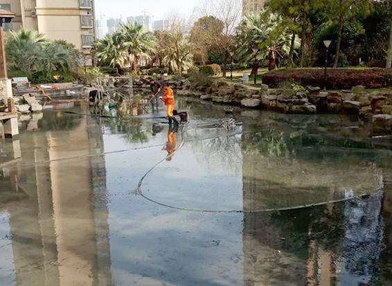 崇左景观池淤泥清理